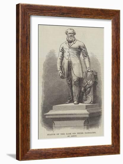 Statue of the Late Sir Peter Fairbairn, at Leeds-null-Framed Giclee Print