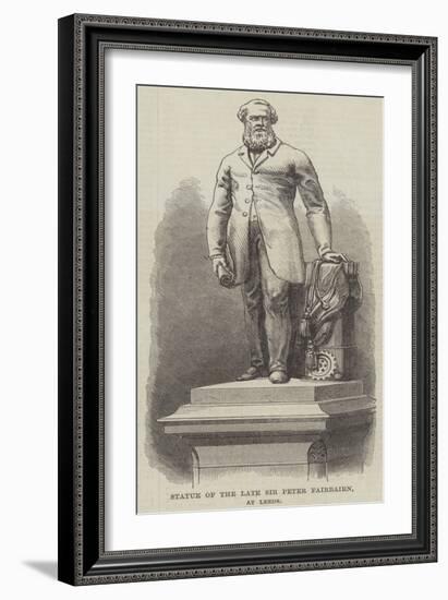 Statue of the Late Sir Peter Fairbairn, at Leeds-null-Framed Giclee Print