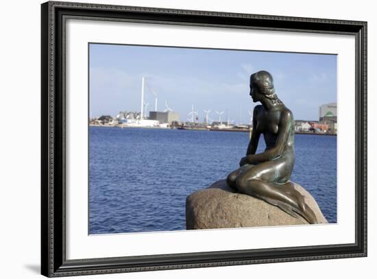 Statue of the Little Mermaid in Copenhagen, Denmark, Scandinavia, Europe-Simon Montgomery-Framed Photographic Print