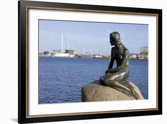 Statue of the Little Mermaid in Copenhagen, Denmark, Scandinavia, Europe-Simon Montgomery-Framed Photographic Print