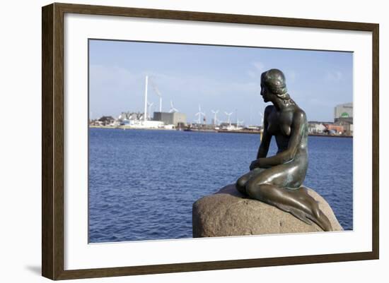 Statue of the Little Mermaid in Copenhagen, Denmark, Scandinavia, Europe-Simon Montgomery-Framed Photographic Print