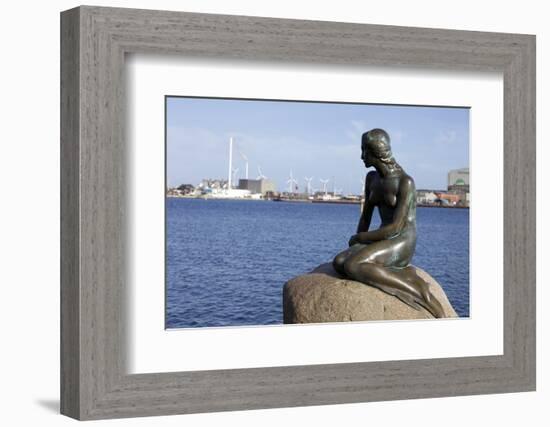 Statue of the Little Mermaid in Copenhagen, Denmark, Scandinavia, Europe-Simon Montgomery-Framed Photographic Print