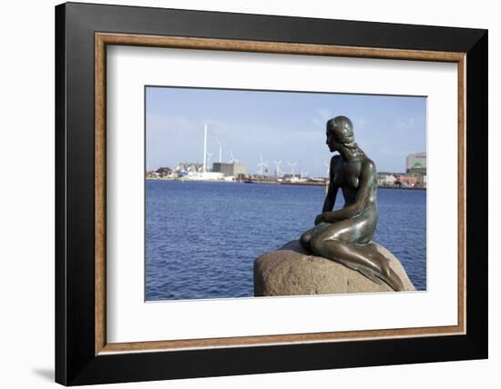 Statue of the Little Mermaid in Copenhagen, Denmark, Scandinavia, Europe-Simon Montgomery-Framed Photographic Print