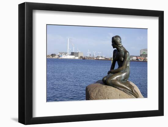 Statue of the Little Mermaid in Copenhagen, Denmark, Scandinavia, Europe-Simon Montgomery-Framed Photographic Print