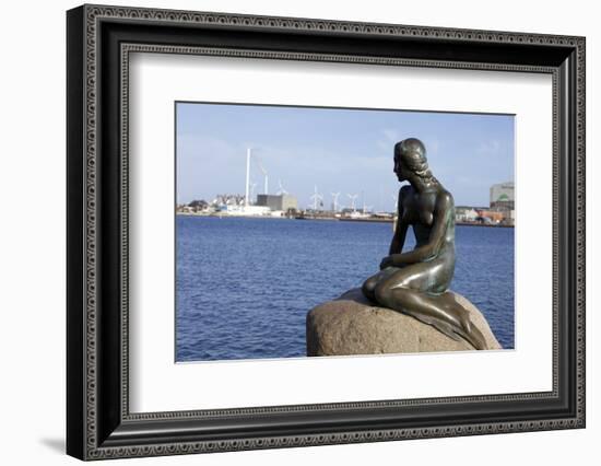 Statue of the Little Mermaid in Copenhagen, Denmark, Scandinavia, Europe-Simon Montgomery-Framed Photographic Print