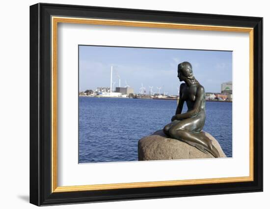 Statue of the Little Mermaid in Copenhagen, Denmark, Scandinavia, Europe-Simon Montgomery-Framed Photographic Print