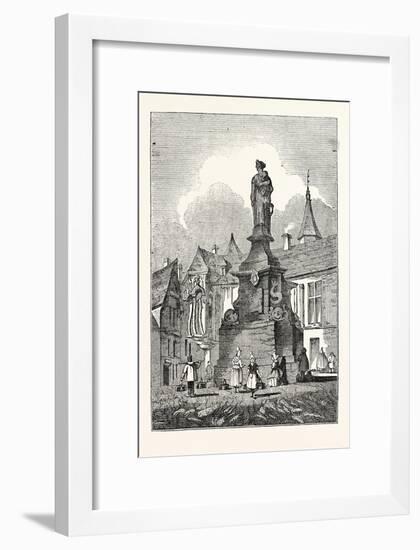 Statue of the Maid of Orleans at Rouen France-null-Framed Giclee Print