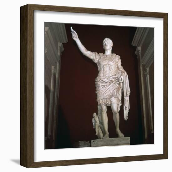 Statue of the Roman Emperor Augustus, 1st century BC-Unknown-Framed Giclee Print