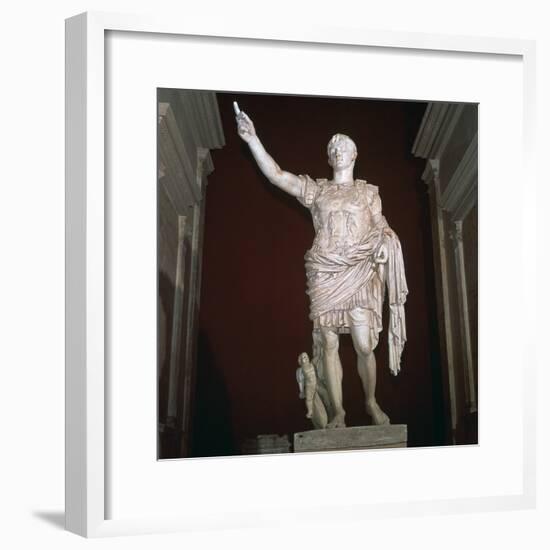 Statue of the Roman Emperor Augustus, 1st century BC-Unknown-Framed Giclee Print
