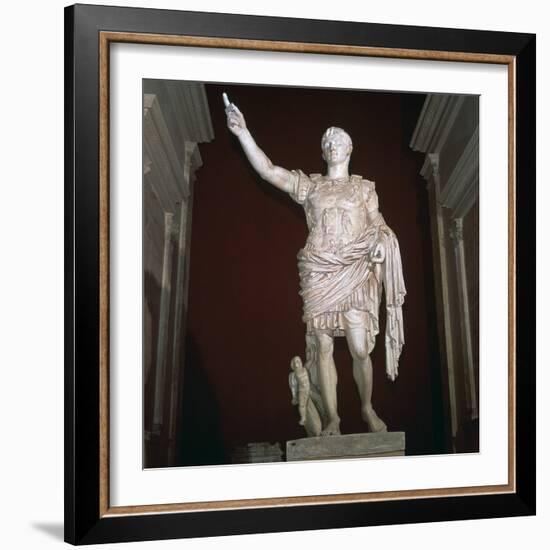 Statue of the Roman Emperor Augustus, 1st century BC-Unknown-Framed Giclee Print