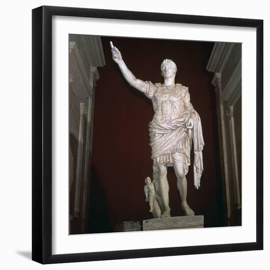 Statue of the Roman Emperor Augustus, 1st century BC-Unknown-Framed Giclee Print