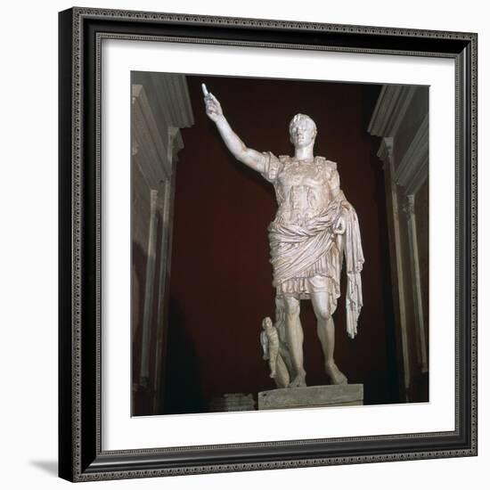 Statue of the Roman Emperor Augustus, 1st century BC-Unknown-Framed Giclee Print