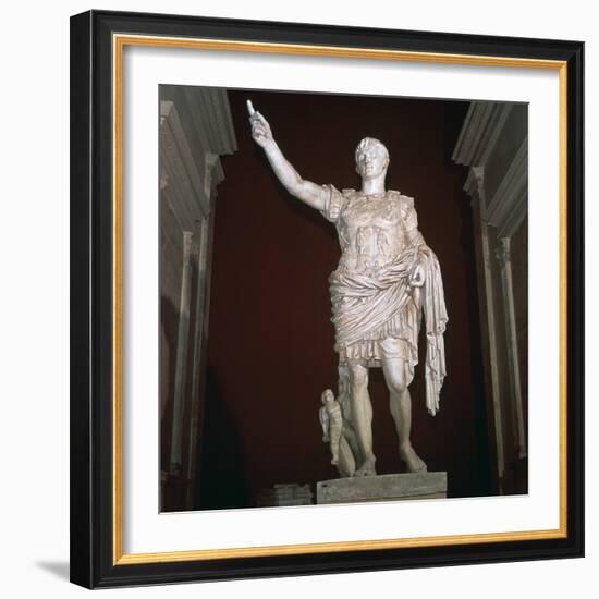 Statue of the Roman Emperor Augustus, 1st century BC-Unknown-Framed Giclee Print