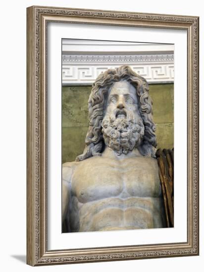 Statue of the Roman God Jupiter, Late 1st Century-null-Framed Photographic Print