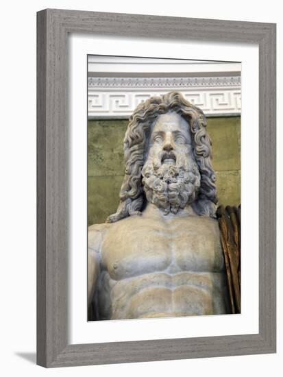 Statue of the Roman God Jupiter, Late 1st Century-null-Framed Photographic Print