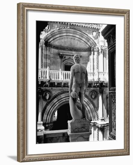 Statue of the Roman God Mars Standing Inside the Doge's Palace-John Phillips-Framed Photographic Print