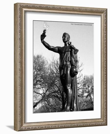 Statue of the Tennessee Volunteer-null-Framed Art Print