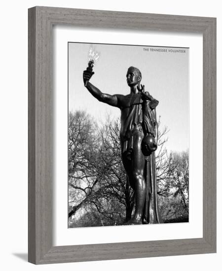 Statue of the Tennessee Volunteer-null-Framed Art Print