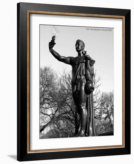 Statue of the Tennessee Volunteer-null-Framed Art Print