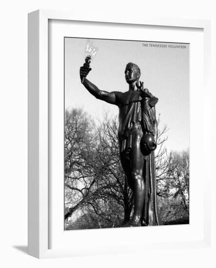 Statue of the Tennessee Volunteer-null-Framed Art Print