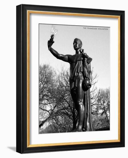 Statue of the Tennessee Volunteer-null-Framed Art Print