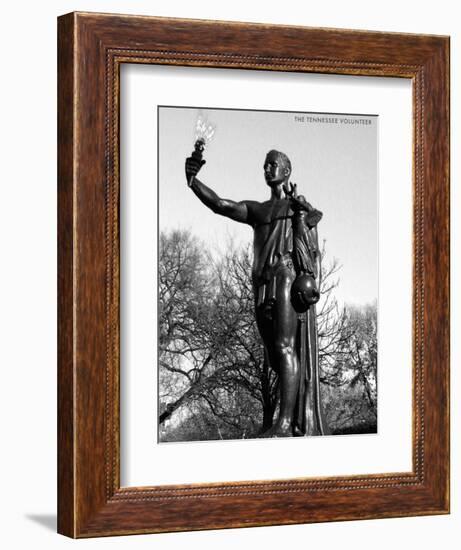 Statue of the Tennessee Volunteer-null-Framed Art Print