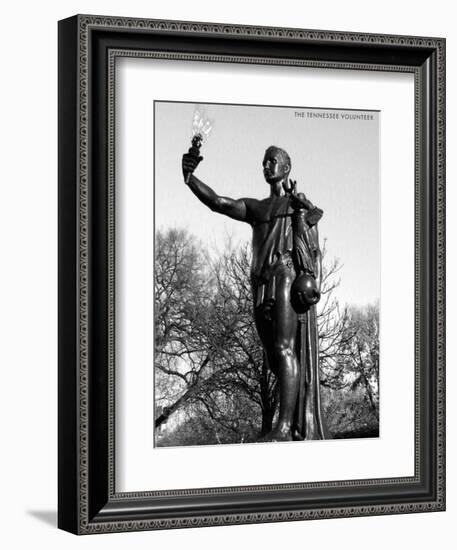 Statue of the Tennessee Volunteer-null-Framed Premium Giclee Print