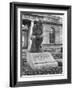 Statue of the Thinker on Auguste Rodin's Tomb in the Park of Villa des Brillants-Auguste Rodin-Framed Giclee Print