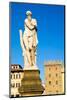 Statue of the Winter, Ponte Santa Trinita, Florence (Firenze), UNESCO World Heritage Site, Tuscany-Nico Tondini-Mounted Photographic Print