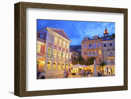 Statue of Theotokis, Iroon Square, Corfu Old Town, Corfu, the Ionian Islands, Greek Islands, Greece-Neil Farrin-Framed Photographic Print