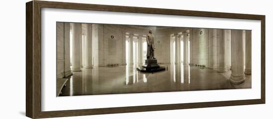 Statue of Thomas Jefferson in a Memorial, Jefferson Memorial, Washington DC, USA-null-Framed Photographic Print