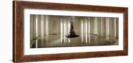 Statue of Thomas Jefferson in a Memorial, Jefferson Memorial, Washington DC, USA-null-Framed Photographic Print