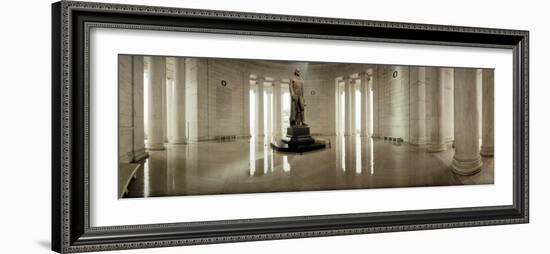 Statue of Thomas Jefferson in a Memorial, Jefferson Memorial, Washington DC, USA-null-Framed Photographic Print