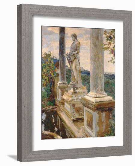 Statue of Vertumnus at Frascati, 1907-John Singer Sargent-Framed Giclee Print