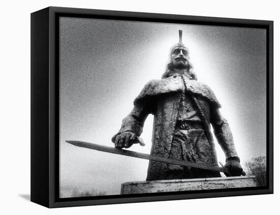 Statue of Vlad Dracul, the Park, Tirgoviste, Romania-Simon Marsden-Framed Premier Image Canvas