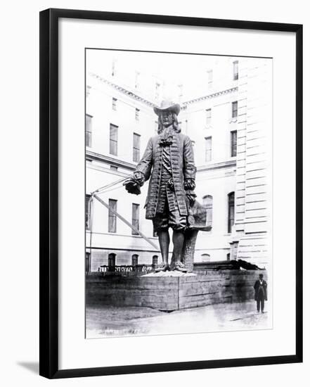 Statue of William Penn in Courtyard of City Hall, Philadelphia, Pennsylvania-null-Framed Photo