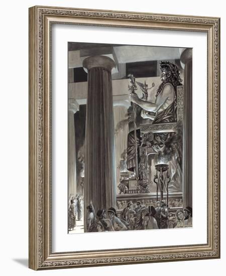 Statue of Zeus at Olympia-Peter Jackson-Framed Giclee Print