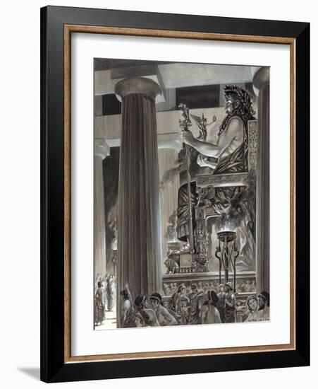 Statue of Zeus at Olympia-Peter Jackson-Framed Giclee Print