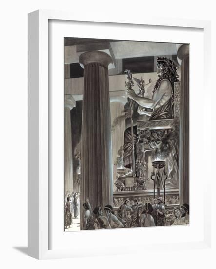 Statue of Zeus at Olympia-Peter Jackson-Framed Giclee Print