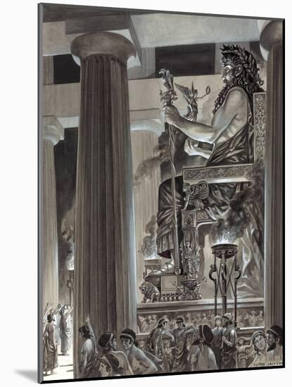 Statue of Zeus at Olympia-Peter Jackson-Mounted Giclee Print