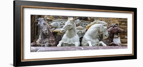 Statue on Piazza Della Signoria. Tuscany, Italy.-Tom Norring-Framed Photographic Print