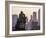 Statue Overlooking the City, Des Moines, Iowa-Chuck Haney-Framed Photographic Print