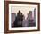 Statue Overlooking the City, Des Moines, Iowa-Chuck Haney-Framed Photographic Print