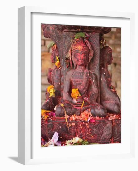 Statue, Patan, Bagmati, Central Region (Madhyamanchal), Nepal, Asia-Jochen Schlenker-Framed Photographic Print