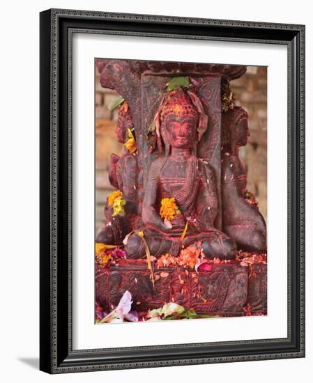Statue, Patan, Bagmati, Central Region (Madhyamanchal), Nepal, Asia-Jochen Schlenker-Framed Photographic Print