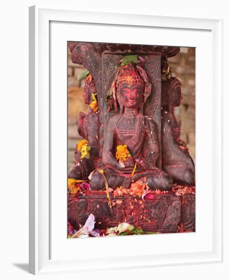 Statue, Patan, Bagmati, Central Region (Madhyamanchal), Nepal, Asia-Jochen Schlenker-Framed Photographic Print