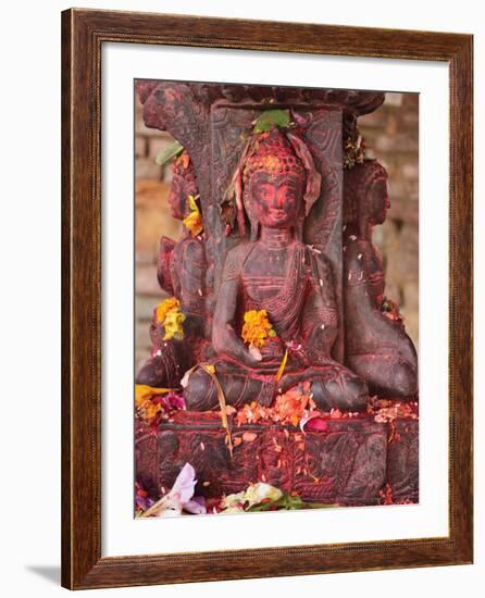 Statue, Patan, Bagmati, Central Region (Madhyamanchal), Nepal, Asia-Jochen Schlenker-Framed Photographic Print