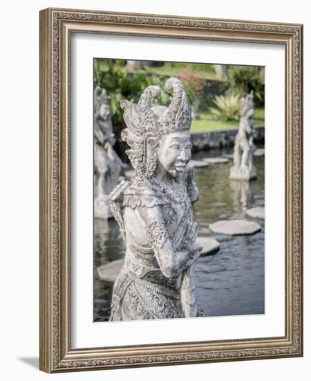 Statue, Tirta Gangga royal water garden, Bali, Indonesia, Southeast Asia, Asia-Melissa Kuhnell-Framed Photographic Print