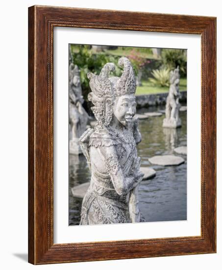 Statue, Tirta Gangga royal water garden, Bali, Indonesia, Southeast Asia, Asia-Melissa Kuhnell-Framed Photographic Print