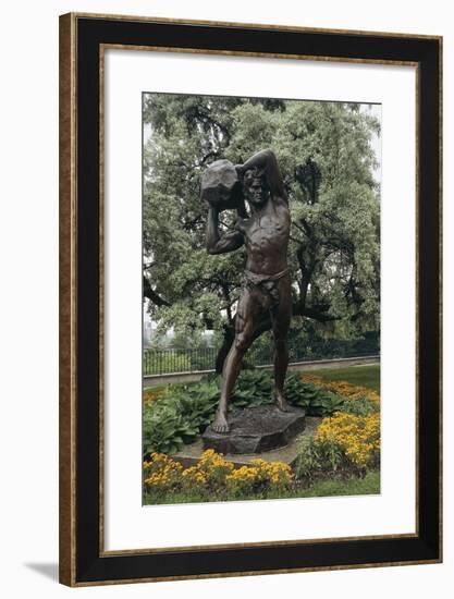 Statue to the Worker, Warsaw, Mazowieckie, Poland-null-Framed Giclee Print